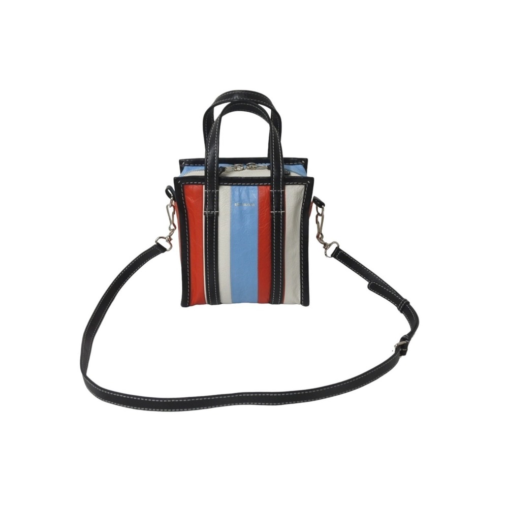 BALENCIAGA Bazaar Shopper XXS Shoulder Bag Multicolor Leather